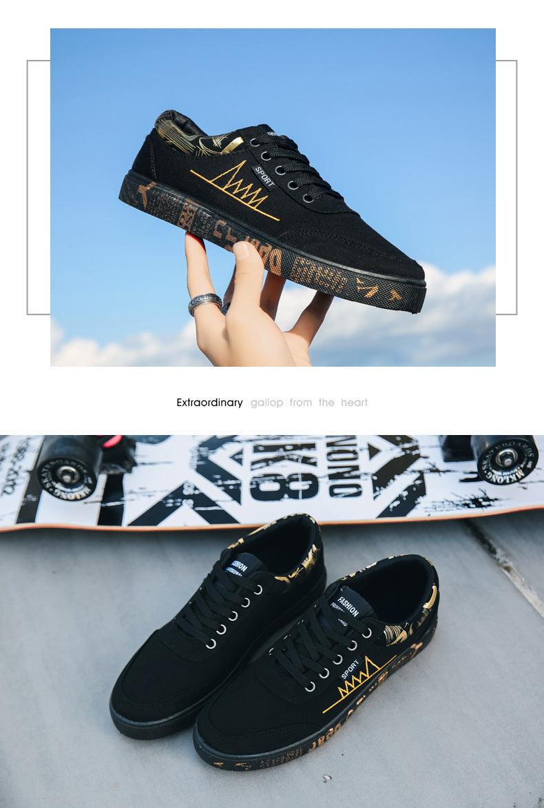Newest Spring Autumn Men's Flat Shoes Fashion Comfortable Breathable Canvas Sneakers Men's Lace Casual Slip On Sneakers Classic Low Top Canvas Causal Comfortable Walking Flats Sneakers Stevvex
