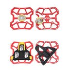 Newest Universal Clipless To Platform Adapters Cleats Pedal For Speed play Bike Cycle Platform Adapter Bicycle Universal Clipless Aluminum Alloy Platform Adapters Cleats Pedal Stevvex