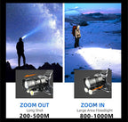Newest  Waterproof XHP199 16-Core Super Bright Powerful Lantern Headlamp XHP110 LED USB  Flashlight XHP50 Headlight Rechargeable 18650 Zoom Torch Light Stevvex