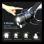 Newest  Waterproof XHP199 16-Core Super Bright Powerful Lantern Headlamp XHP110 LED USB  Flashlight XHP50 Headlight Rechargeable 18650 Zoom Torch Light Stevvex