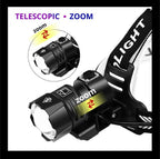 Newest  Waterproof XHP199 16-Core Super Bright Powerful Lantern Headlamp XHP110 LED USB  Flashlight XHP50 Headlight Rechargeable 18650 Zoom Torch Light Stevvex