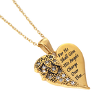 Gold Heart Marquisette Heart Necklace KingdomWear