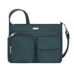 Travelon Anti-Theft Essentials Patch Pocket Crossbody Bag Peacock One Size