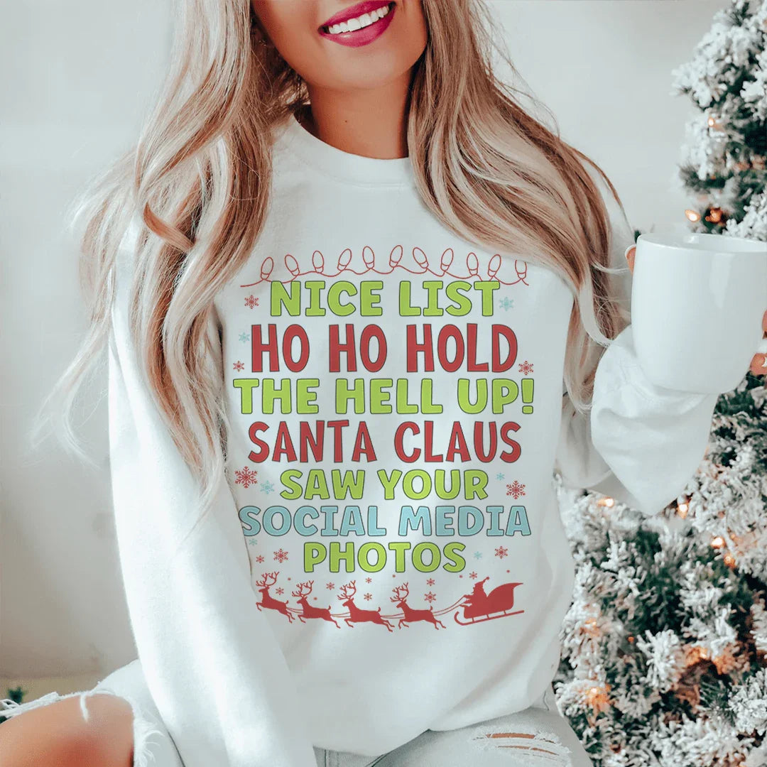 Nice List Sweatshirt Peachy Sunday