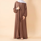 Premium Nida Zoom Open Abaya 3-Piece Set (MOA239) Mariam's Collection