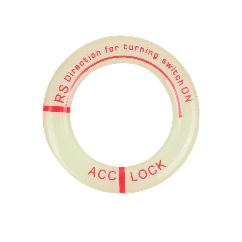 Night Luminous Car Ignition Start Stop Button Fluorescent Circle Luminous Ring Cover Start Stop Button Luminous  Start Stop Button Ring Cover Trim Universal Ignition Key Ring Stickers Auto Motorcycle 3D Decals Decoration Fluorescent Circle  Auto Interior Stevvex