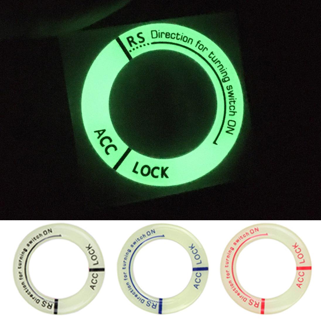 Night Luminous Car Ignition Start Stop Button Fluorescent Circle Luminous Ring Cover Start Stop Button Luminous  Start Stop Button Ring Cover Trim Universal Ignition Key Ring Stickers Auto Motorcycle 3D Decals Decoration Fluorescent Circle  Auto Interior Stevvex
