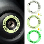 Night Luminous Car Ignition Start Stop Button Fluorescent Circle Luminous Ring Cover Start Stop Button Luminous  Start Stop Button Ring Cover Trim Universal Ignition Key Ring Stickers Auto Motorcycle 3D Decals Decoration Fluorescent Circle  Auto Interior Stevvex
