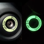 Night Luminous Car Ignition Start Stop Button Fluorescent Circle Luminous Ring Cover Start Stop Button Luminous  Start Stop Button Ring Cover Trim Universal Ignition Key Ring Stickers Auto Motorcycle 3D Decals Decoration Fluorescent Circle  Auto Interior Stevvex