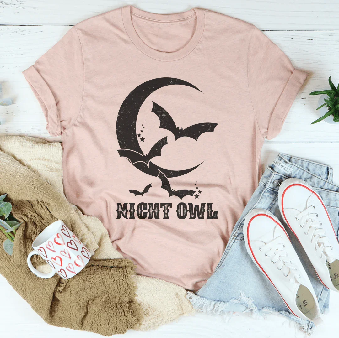 Night Owl Tee Peachy Sunday