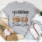Nightmare Before Coffee Tee Peachy Sunday
