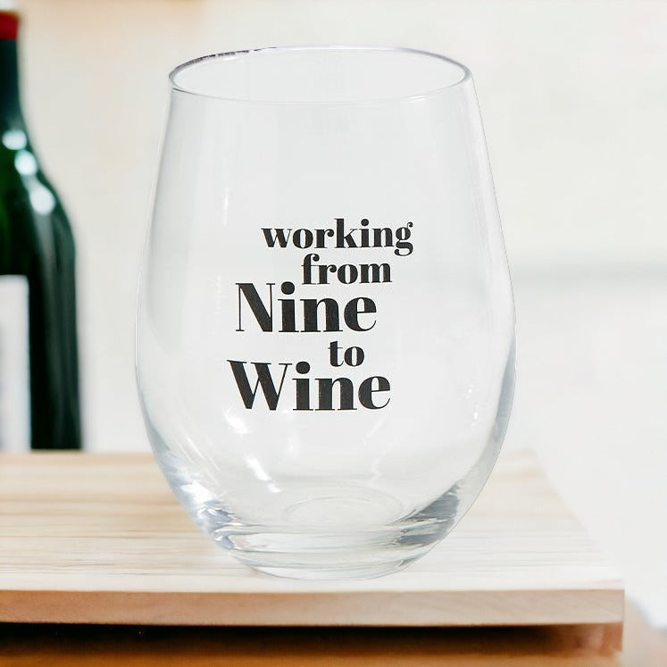 Whiskey Or Wine Stemless Glass Gift Set With Funny Barware Saying And Gift Box For Wine Lovers BandsCo Straps