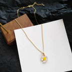 Designer Daisy Necklace for Women with Floral Pendant