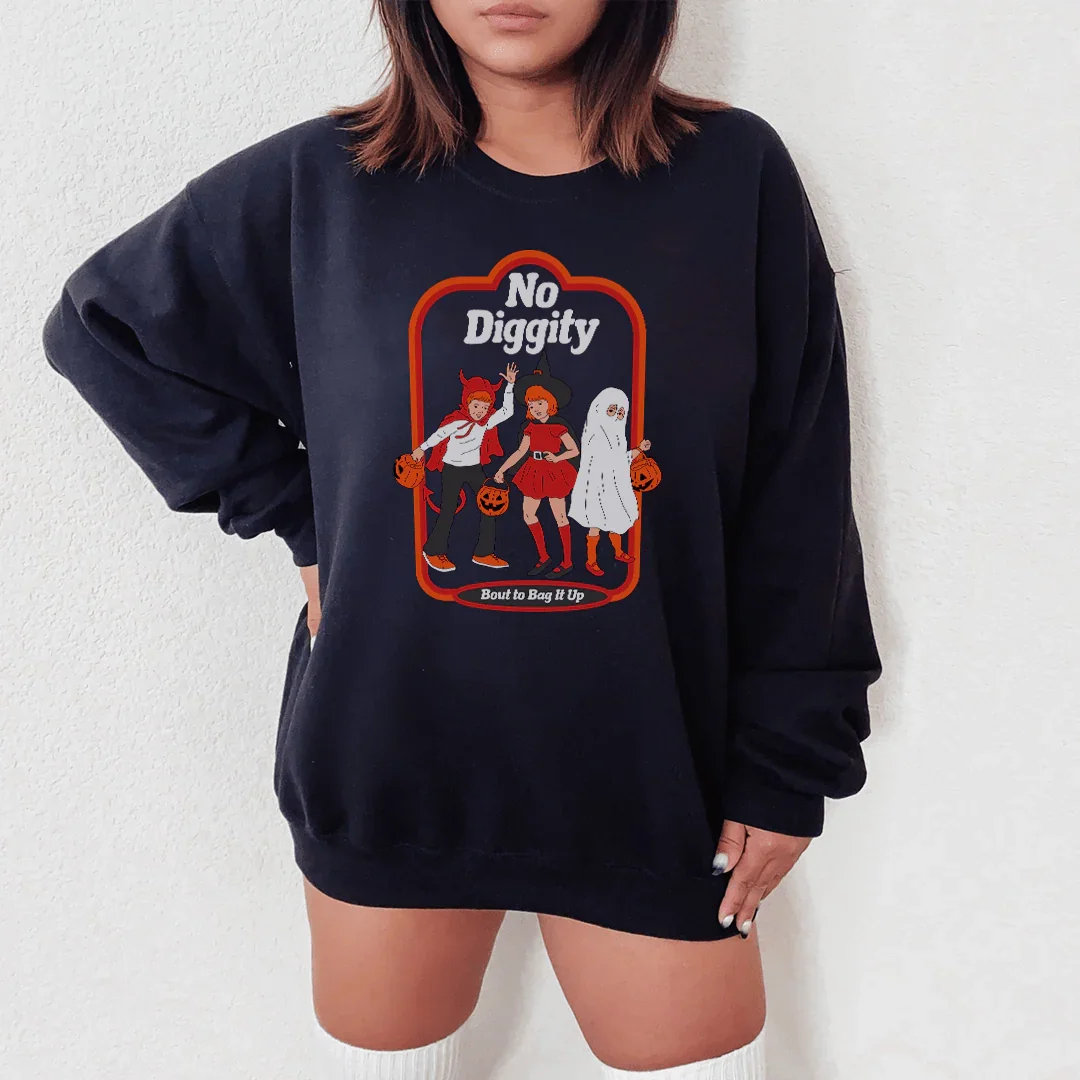 No Diggity Bout To Bag It Up Sweatshirt Peachy Sunday