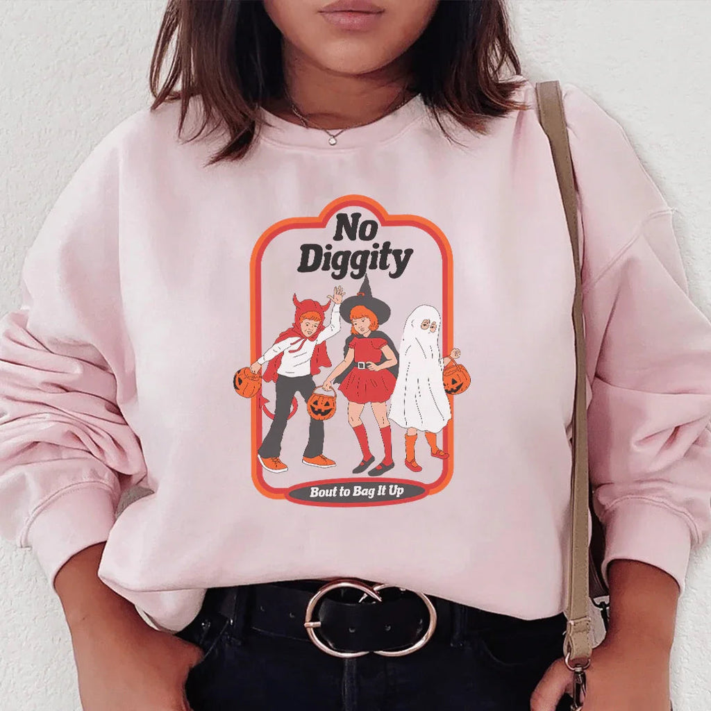 No Diggity Bout To Bag It Up Sweatshirt Peachy Sunday