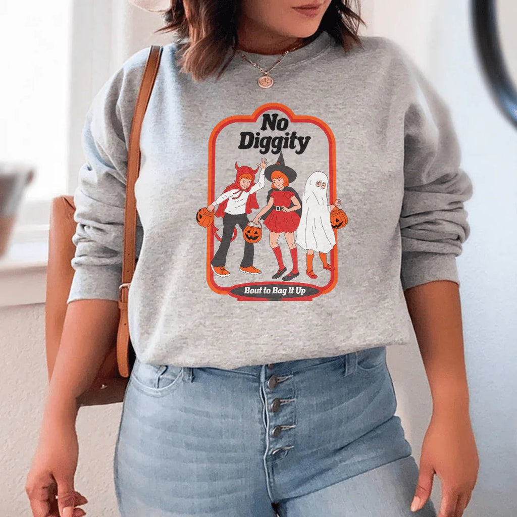 No Diggity Bout To Bag It Up Sweatshirt Peachy Sunday