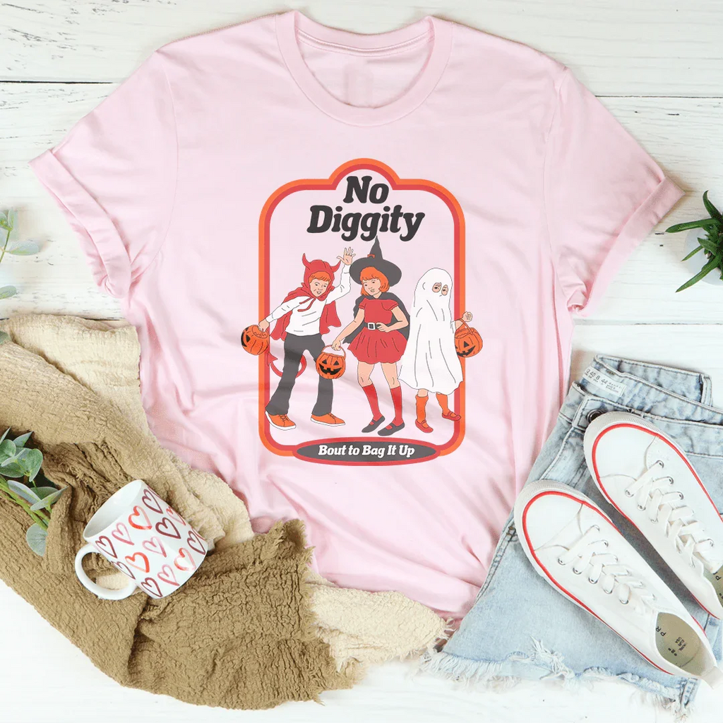 No Diggity Bout To Bag It Up Tee Peachy Sunday