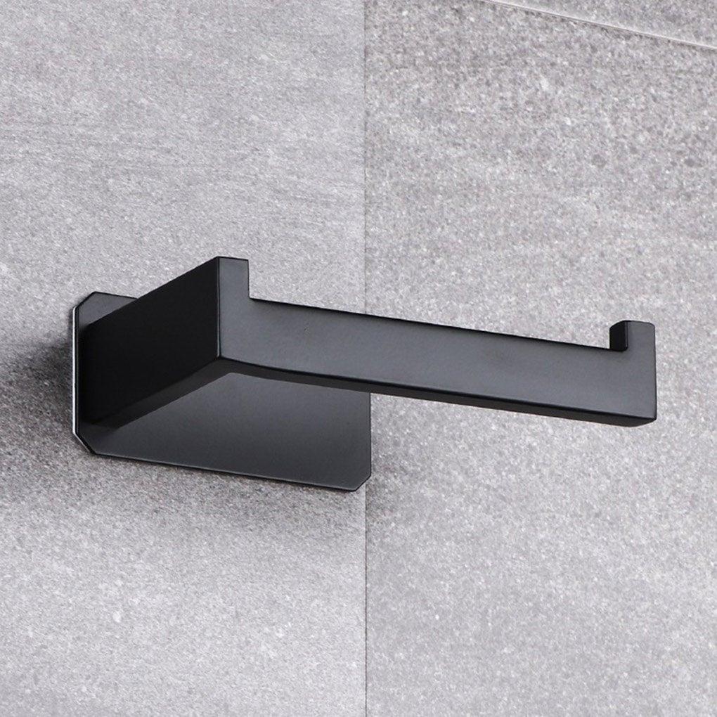 No-Drill Self Adhesive Toilet Paper Holder Stainless Steel Bathroom Kitchen Roll Paper Accessory Tissue Towel Rack Metal Holders Toilet Tissue Roll Holders Dispenser And Hangers Wall Mounted For Bathroom  Kitchen Stainless Steel Modern Square Style Stevvex