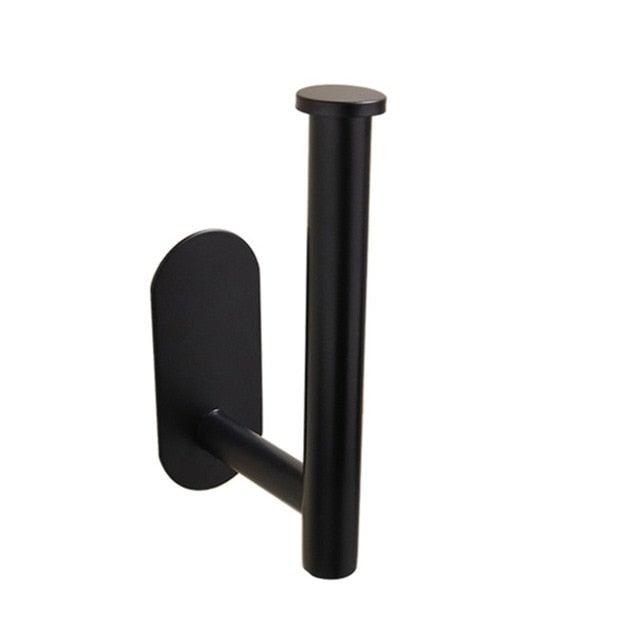 No-Drill Self Adhesive Toilet Paper Holder Stainless Steel Bathroom Kitchen Roll Paper Accessory Tissue Towel Rack Metal Holders Toilet Tissue Roll Holders Dispenser And Hangers Wall Mounted For Bathroom  Kitchen Stainless Steel Modern Square Style Stevvex