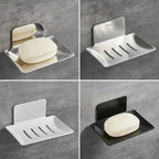 No Drilling Soap Dish Holder Wall Mounted  Soap Sponge Holder For Kitchen Soap Holder Bathroom Soap Holder Soap Dish Bath Soap Dish for Shower Stainless Steel Wall Mounted Bar Soap Holder For Bathroom Kitchen Stevvex