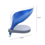 Non-slip leaf Shape Soap Box Bathroom Soap Holder Dish Storage Plate Tray Soap Holder Case Kitchen Supplies Bathroom Accessories Soap Dishes Sponge Container with Suction Cup Leaf Shape Self Draining for Bathroom Kitchen Sink Stevvex