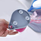 Non-slip leaf Shape Soap Box Bathroom Soap Holder Dish Storage Plate Tray Soap Holder Case Kitchen Supplies Bathroom Accessories Soap Dishes Sponge Container with Suction Cup Leaf Shape Self Draining for Bathroom Kitchen Sink Stevvex