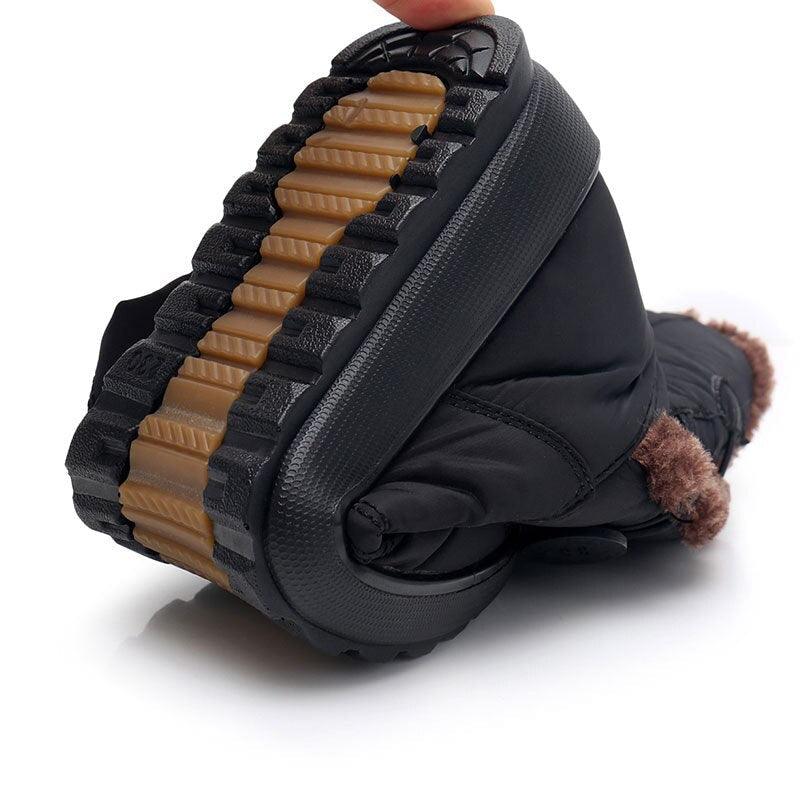 Non-Slip Snow Boots New Womens Warm Winter Boots Waterproof Shoes Winter Women Shoes Plus Velvet Cotton Boots Warm Lining Comfortable Non Slip Ankle Booties Outdoor Hiking Walking Platform Shoes Stevvex