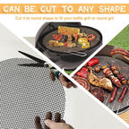 Non-stick Barbecue Mesh Mat Reusable Heat Resistance BBQ Baking Net Pad Kitchen Cooking BBQ Mat Liner Accessories Outdoor BBQ Tool  Non Stick BBQ Grill Mats Reusable BBQ Grilling Sheets Silicone Brush Easy to Clean BBQ Accessories Stevvex