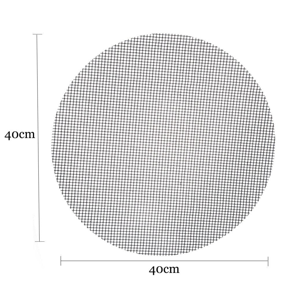 Non-Stick Frying Pan Pad Round Liner Sheet Barbecue Grill Mat Tools For Microwave Oven Outdoor BBQ Accessories  Multifunctional Food Grade Non-Stick Reusable Grill Mat for Gas Grill for Charcoal Grill BBQ Things Stevvex