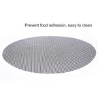 Non-Stick Frying Pan Pad Round Liner Sheet Barbecue Grill Mat Tools For Microwave Oven Outdoor BBQ Accessories  Multifunctional Food Grade Non-Stick Reusable Grill Mat for Gas Grill for Charcoal Grill BBQ Things Stevvex