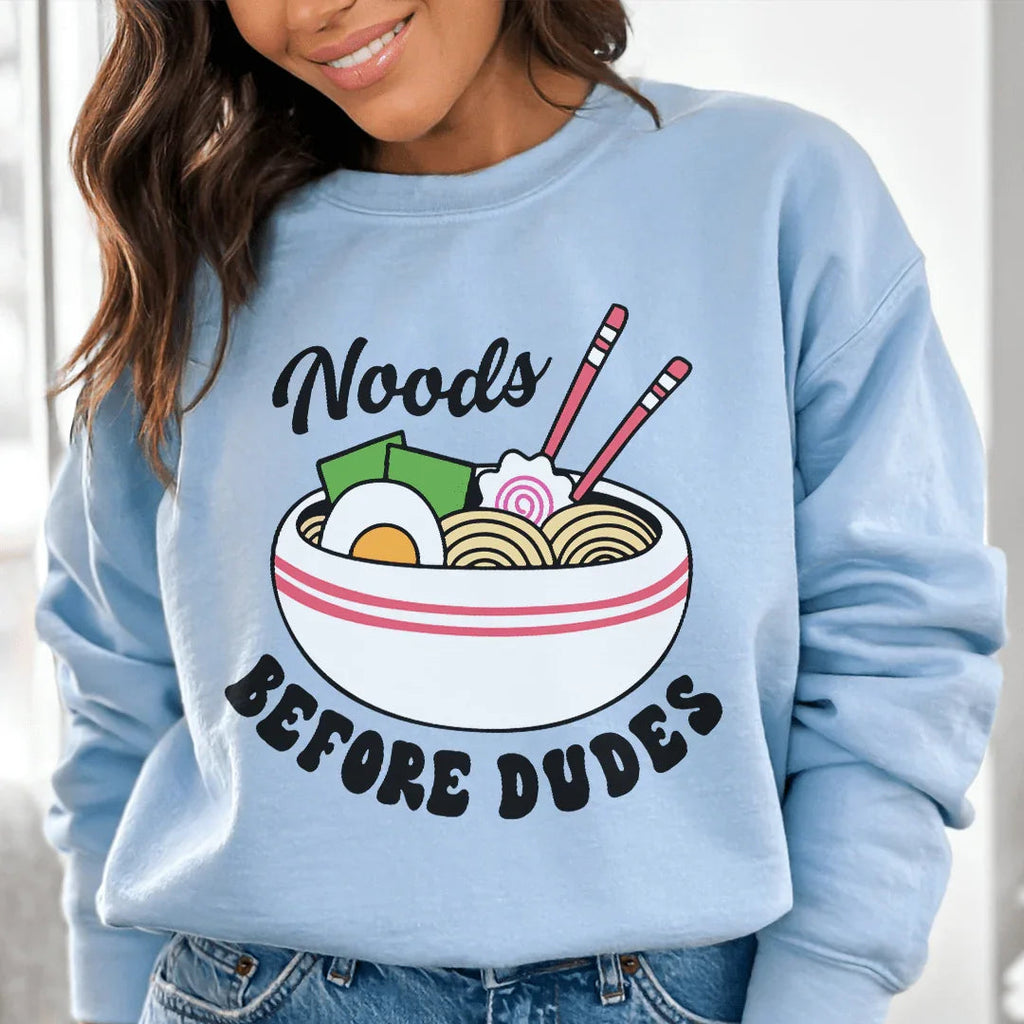 Noods Before Dudes Sweatshirt Peachy Sunday