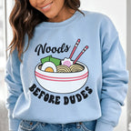 Noods Before Dudes Sweatshirt Peachy Sunday