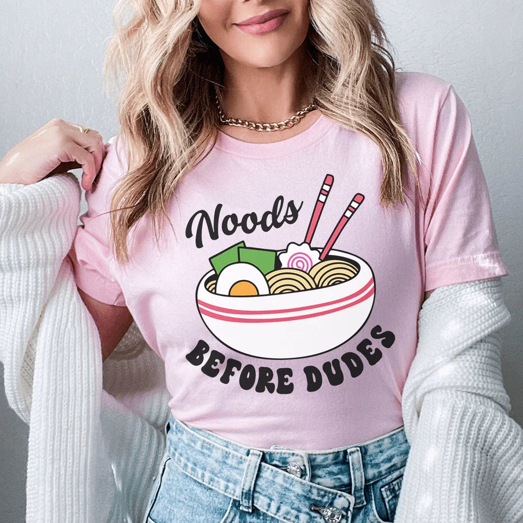 Noods Before Duds Tee Peachy Sunday