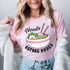 Noods Before Duds Tee Peachy Sunday
