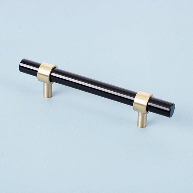 Nordic Modern Wardrobe Dresser Drawer Pull Cabinet Door Handle Knobs Cabinet Handle Pure Copper Double Hole Crystal Handle Brass Walnut Kitchen Wardrobe Cabinet Hardware Pull Handle Adjustable Hole Stevvex