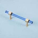 Nordic Modern Wardrobe Dresser Drawer Pull Cabinet Door Handle Knobs Cabinet Handle Pure Copper Double Hole Crystal Handle Brass Walnut Kitchen Wardrobe Cabinet Hardware Pull Handle Adjustable Hole Stevvex
