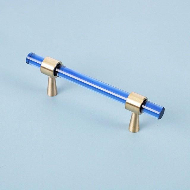 Nordic Modern Wardrobe Dresser Drawer Pull Cabinet Door Handle Knobs Cabinet Handle Pure Copper Double Hole Crystal Handle Brass Walnut Kitchen Wardrobe Cabinet Hardware Pull Handle Adjustable Hole Stevvex