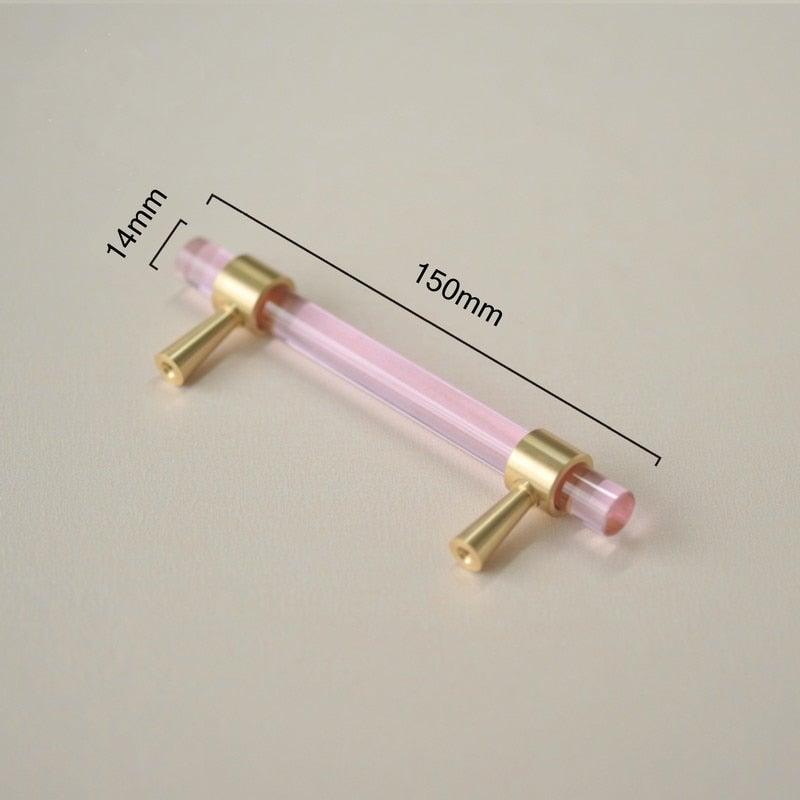 Nordic Modern Wardrobe Dresser Drawer Pull Cabinet Door Handle Knobs Cabinet Handle Pure Copper Double Hole Crystal Handle Brass Walnut Kitchen Wardrobe Cabinet Hardware Pull Handle Adjustable Hole Stevvex