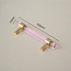 Nordic Modern Wardrobe Dresser Drawer Pull Cabinet Door Handle Knobs Cabinet Handle Pure Copper Double Hole Crystal Handle Brass Walnut Kitchen Wardrobe Cabinet Hardware Pull Handle Adjustable Hole Stevvex