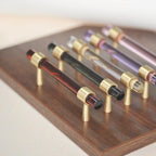 Nordic Modern Wardrobe Dresser Drawer Pull Cabinet Door Handle Knobs Cabinet Handle Pure Copper Double Hole Crystal Handle Brass Walnut Kitchen Wardrobe Cabinet Hardware Pull Handle Adjustable Hole Stevvex