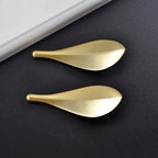 Nordic Style Solid Brass Gold Leaf Shaped 32mm Cabinet Knob Door Pulls Furniture Handles Knob Cabinet Knob Door Pulls Nordic Style Furniture Handles Knob Creative Light Luxury Handle Golden Leaf Handle Wardrobe Shoe Cabinet Bathroom Cabinet Handle Stevvex