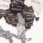 3D Europe Wooden Map Nordik Enjoy The Wood