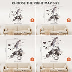3D Europe Wooden Map Nordik Enjoy The Wood