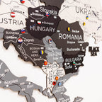 3D Europe Wooden Map Nordik Enjoy The Wood