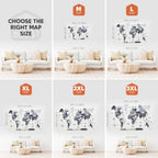 3D Wooden World Map Nordik Enjoy The Wood