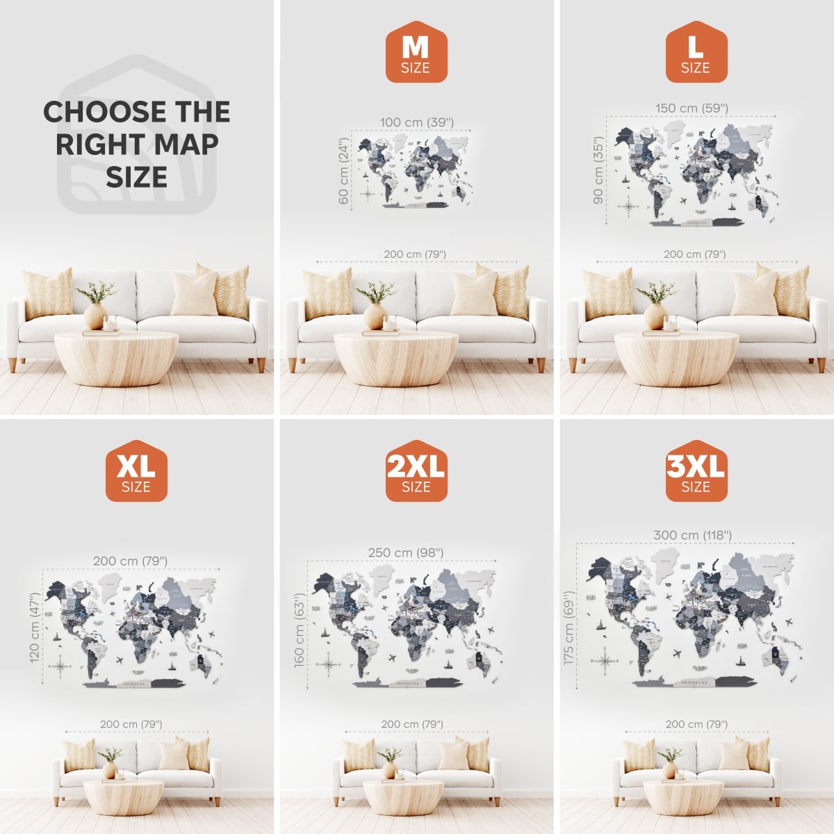 3D Wooden World Map Nordik Enjoy The Wood