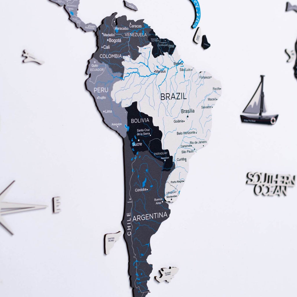 2D Wooden World Map Nordik Enjoy The Wood
