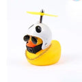 Normal Airscrew Helmet Standing Duck Broken Wind Small Yellow Duck Bike Motor Riding Cycling Lights Bicycle Accessories Rubber Yellow Duck Toy Bike Ornaments Yellow Duck With Proper Helmet Cool Decorations Stevvex