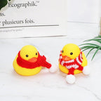 Normal Airscrew Helmet Standing Duck Broken Wind Small Yellow Duck Bike Motor Riding Cycling Lights Bicycle Accessories Rubber Yellow Duck Toy Bike Ornaments Yellow Duck With Proper Helmet Cool Decorations Stevvex