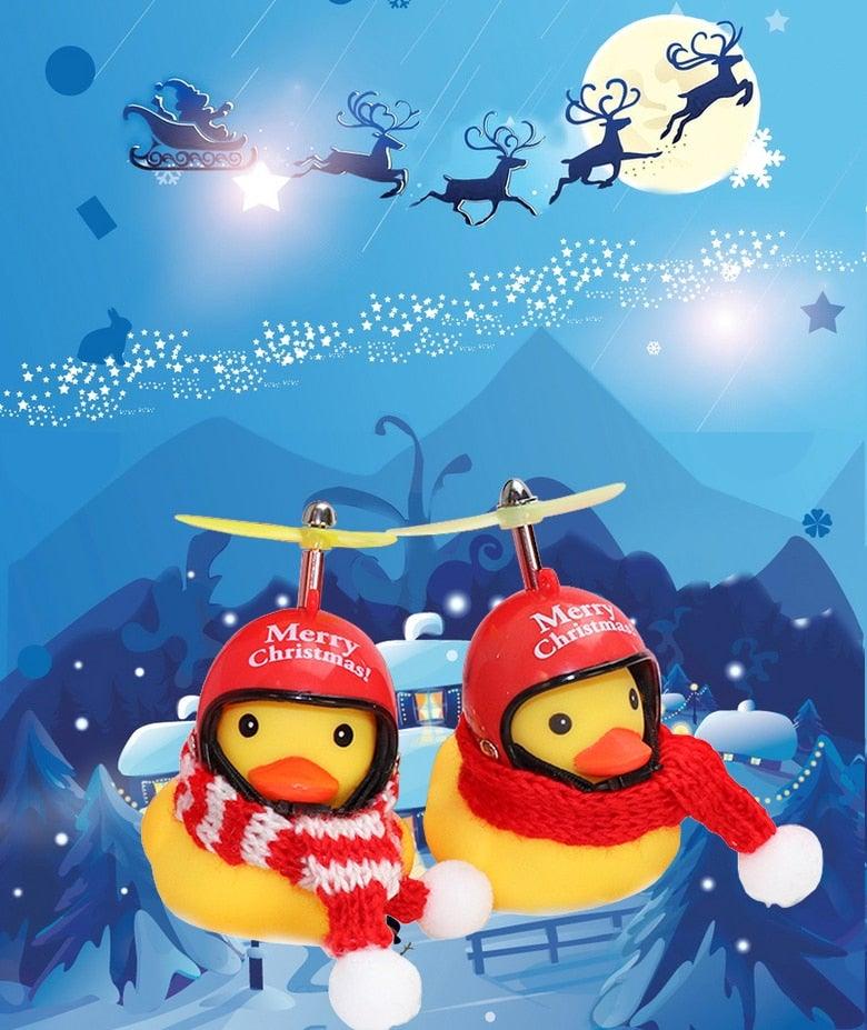 Normal Airscrew Helmet Standing Duck Broken Wind Small Yellow Duck Bike Motor Riding Cycling Lights Bicycle Accessories Rubber Yellow Duck Toy Bike Ornaments Yellow Duck With Proper Helmet Cool Decorations Stevvex